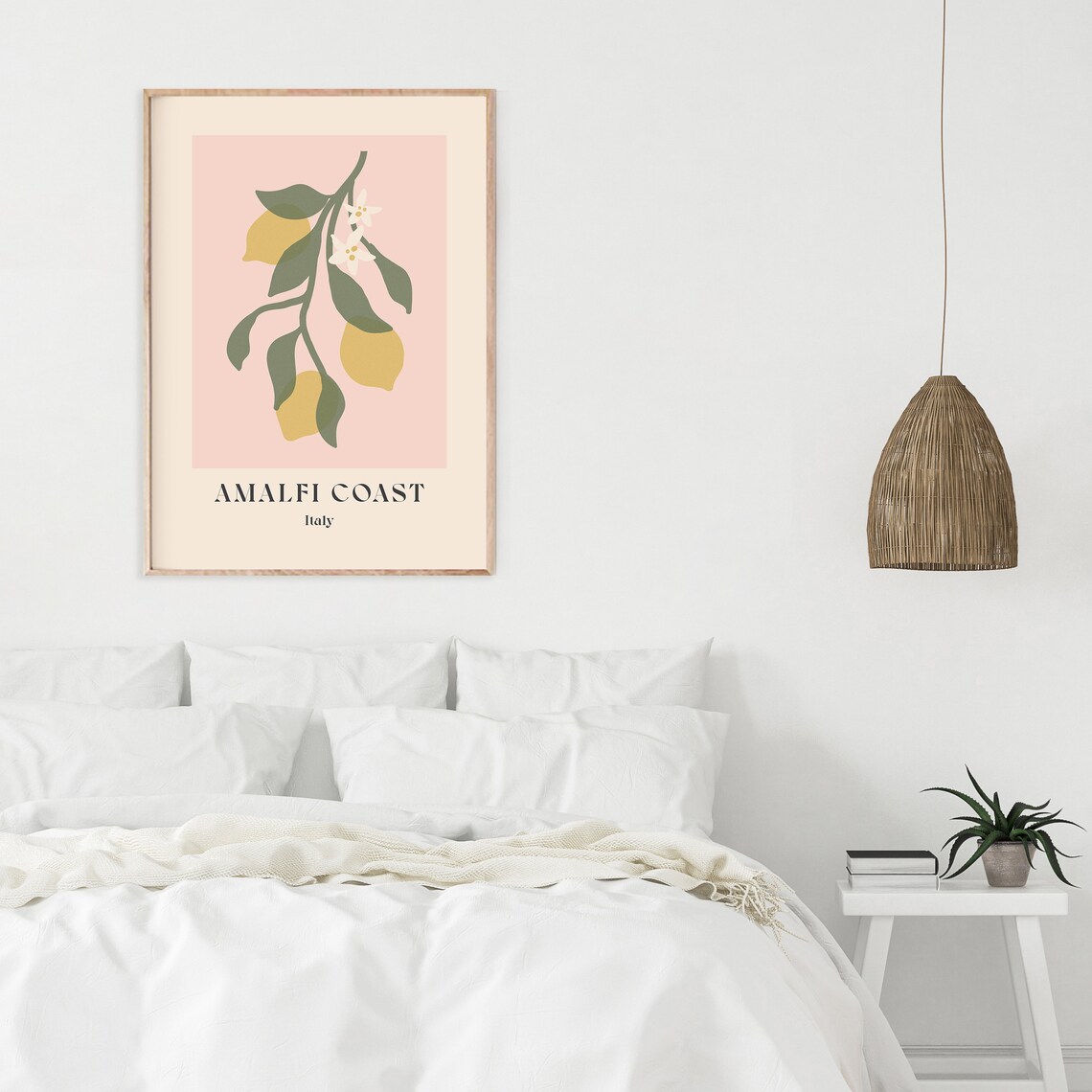 Amalfi Coast Travel Poster, Lemon Kitchen Wall Art - Image 3