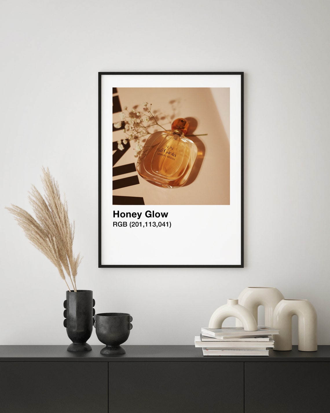Honey Glow Print Beauty Aesthetic Poster Fashion Wall Art Perfume Print Fashion Poster Minimalist Wall Art Beauty Art - Image 2