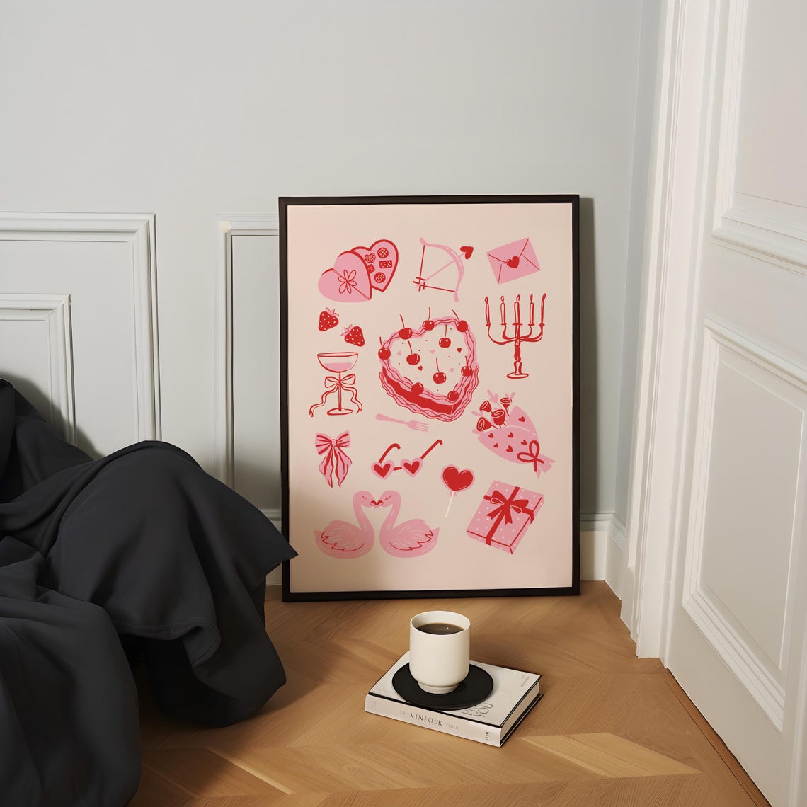 Wall Art Size Reference Chart Frame Ratios Drawn to Sofa Scale - Image 3