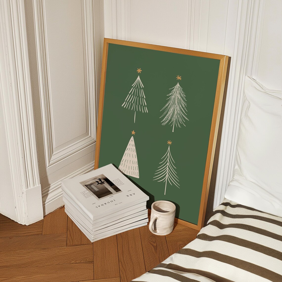 Christmas Tree Modern Minimalist Art Print - Image 3