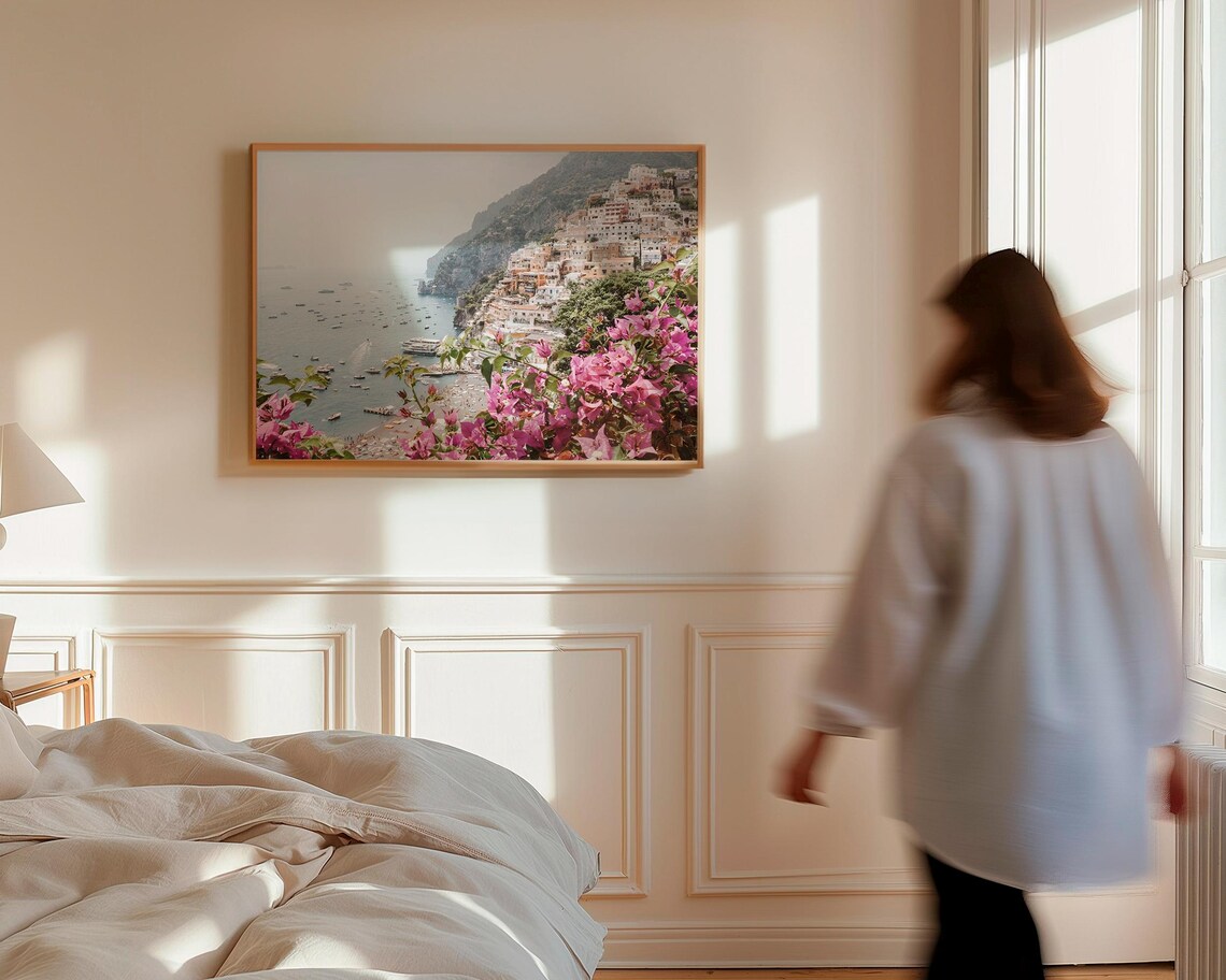 Positano Italy Travel Poster, Amalfi Coast Print - Image 2