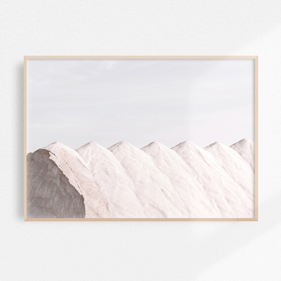 Neutral Print Minimalist Decor Desert Wall Art Sand Dunes Print Neutral Print White Print Minimalist Art