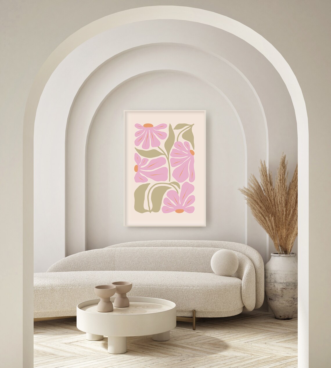 Floral Hippy Groovy Flower Market Art Print - Image 2