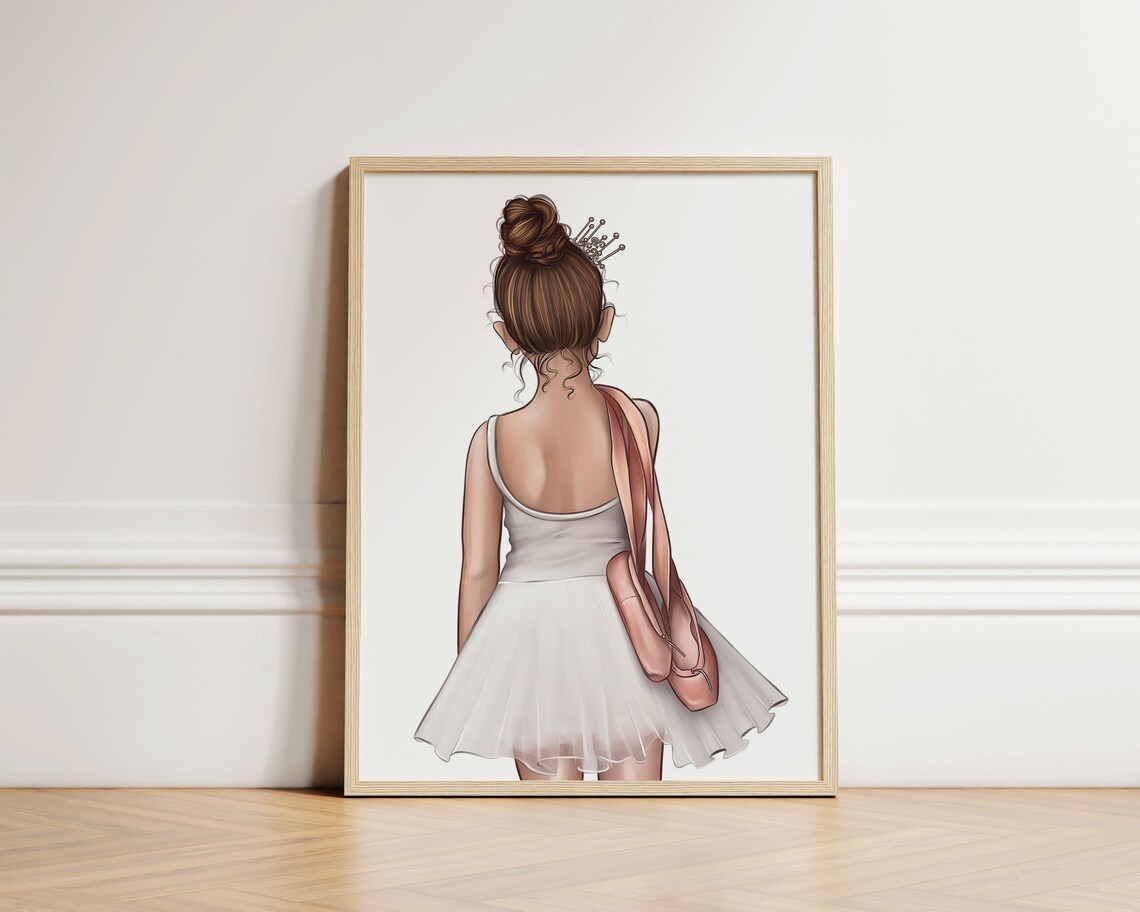 Custom Ballerina Print, Girls Room Dance Poster