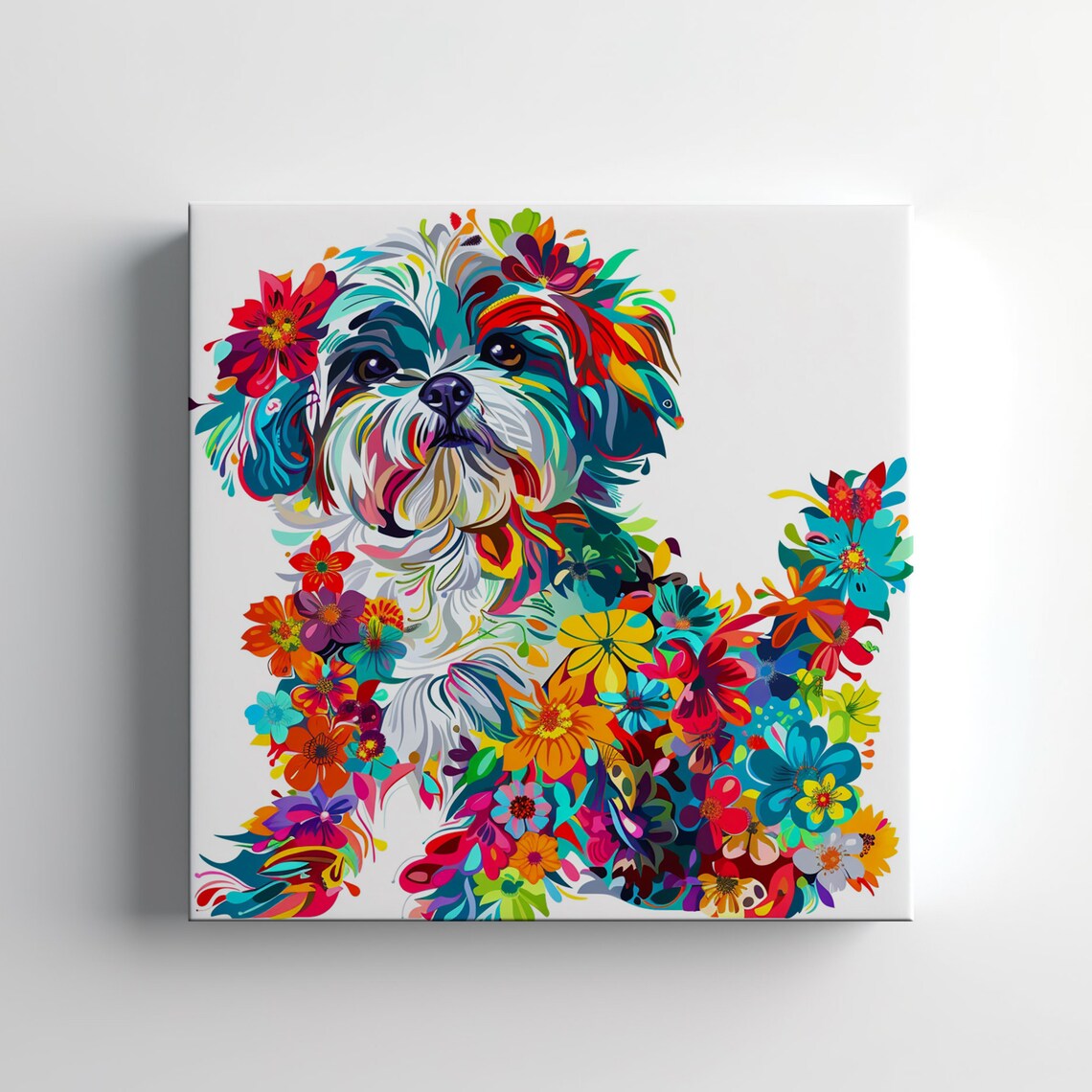 Shih Tzu Dog Print, Contemporary Wall Art Print - Image 3