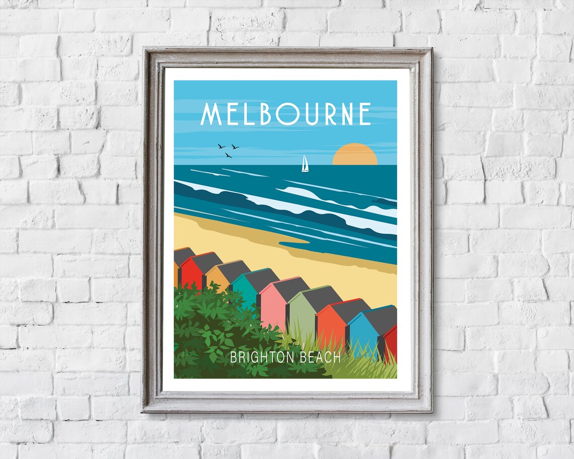 Melbourne Travel Poster, Australia Place Print - Image 2