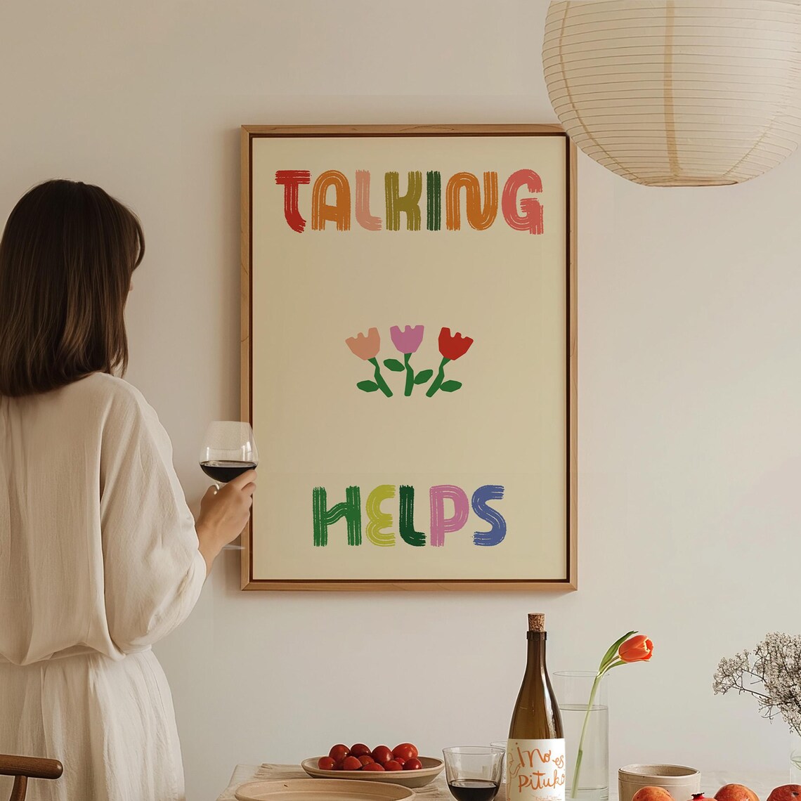 Therapy Talking Helps, Therapist Office Decor