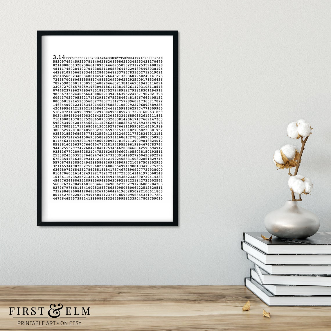 Pi To 2000 Decimal Places Math Nerd Educational Science Wall Poster - Image 3