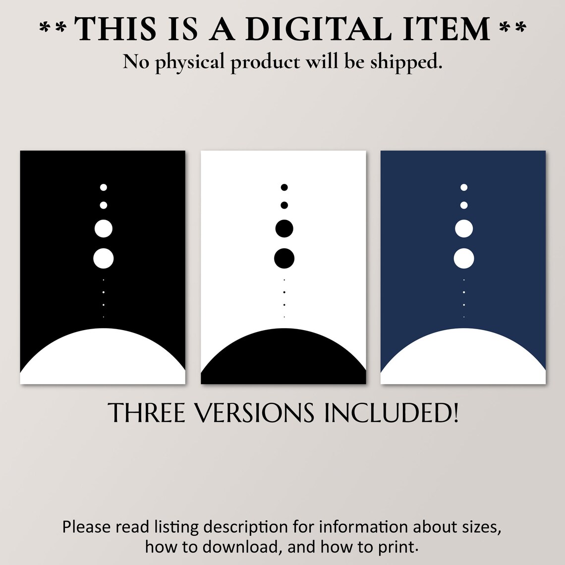 Planets To Scale Wall Art, Minimalist Space Poster - Image 4