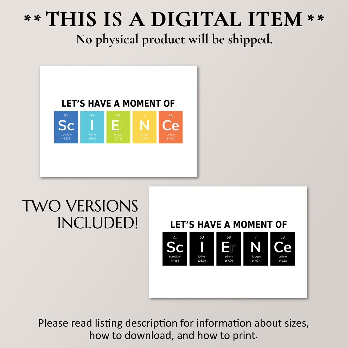 Let's Have A Moment of Science Periodic Table Teacher Poster - Image 2