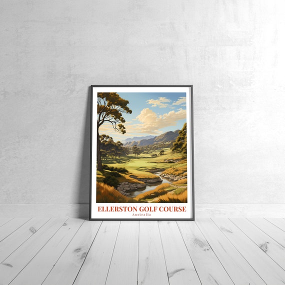 Ellerston Golf Course Classic Travel Poster Australia Fairway Art