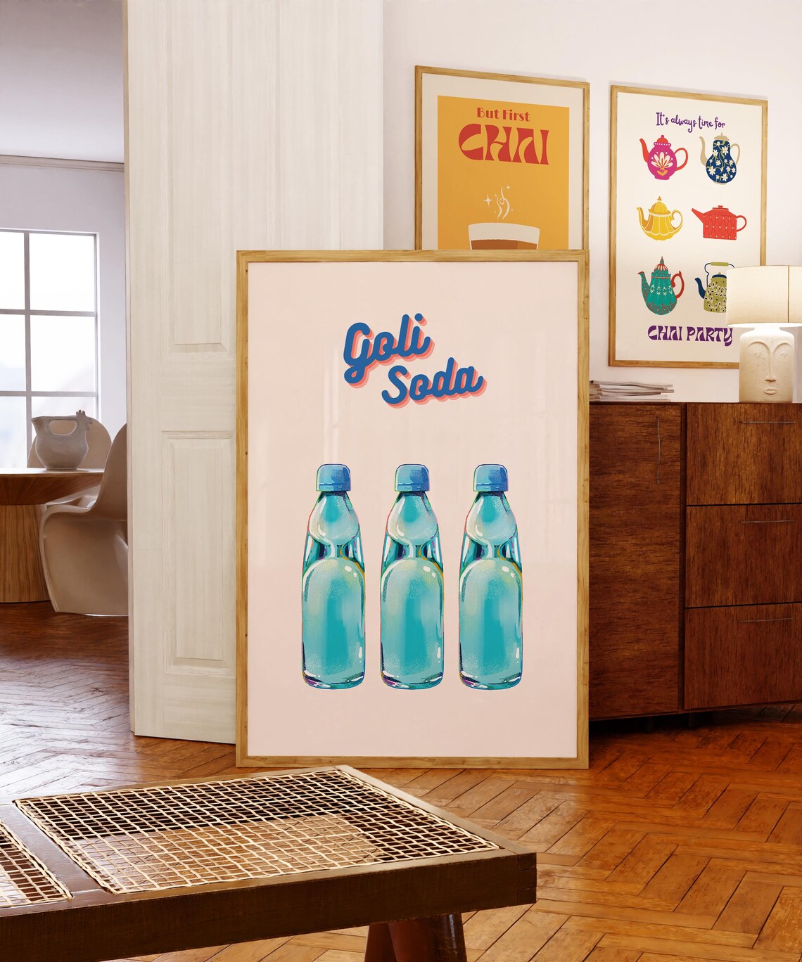 Goli Soda Art Indian Food Art Indian Street Food Indian Art Indian Kitchen Art Desi Restaurant Art Housewarming Gift Dining Wall Art - Image 2