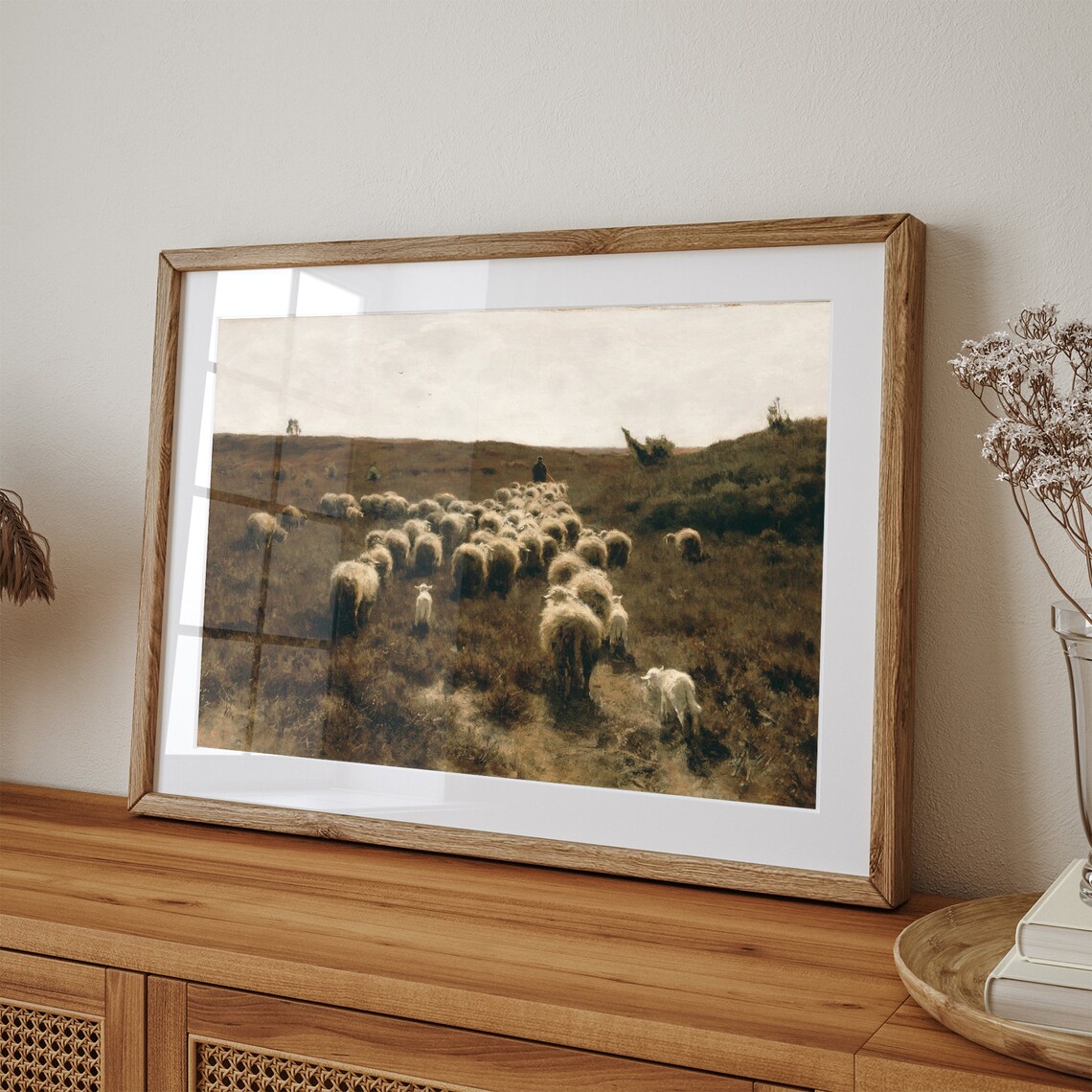 Vintage Sheep Print, Farmhouse Nursery Wall Art - Image 3