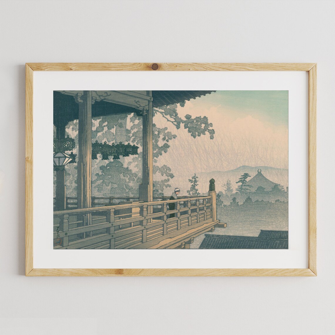 Vintage Japanese Woodblock Print, Asian Wall Art - Image 2