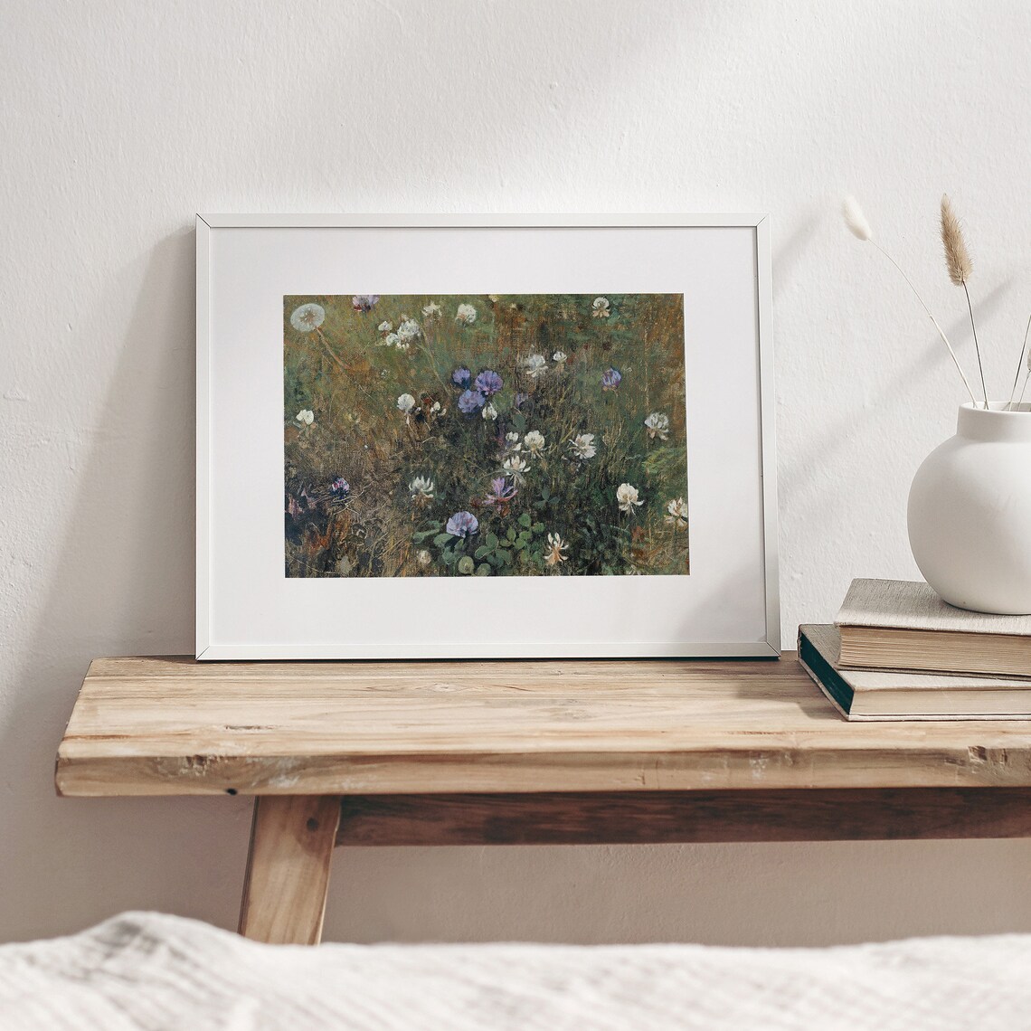 Summer Wildflower Painting, Vintage Farmhouse Art Print - Image 2