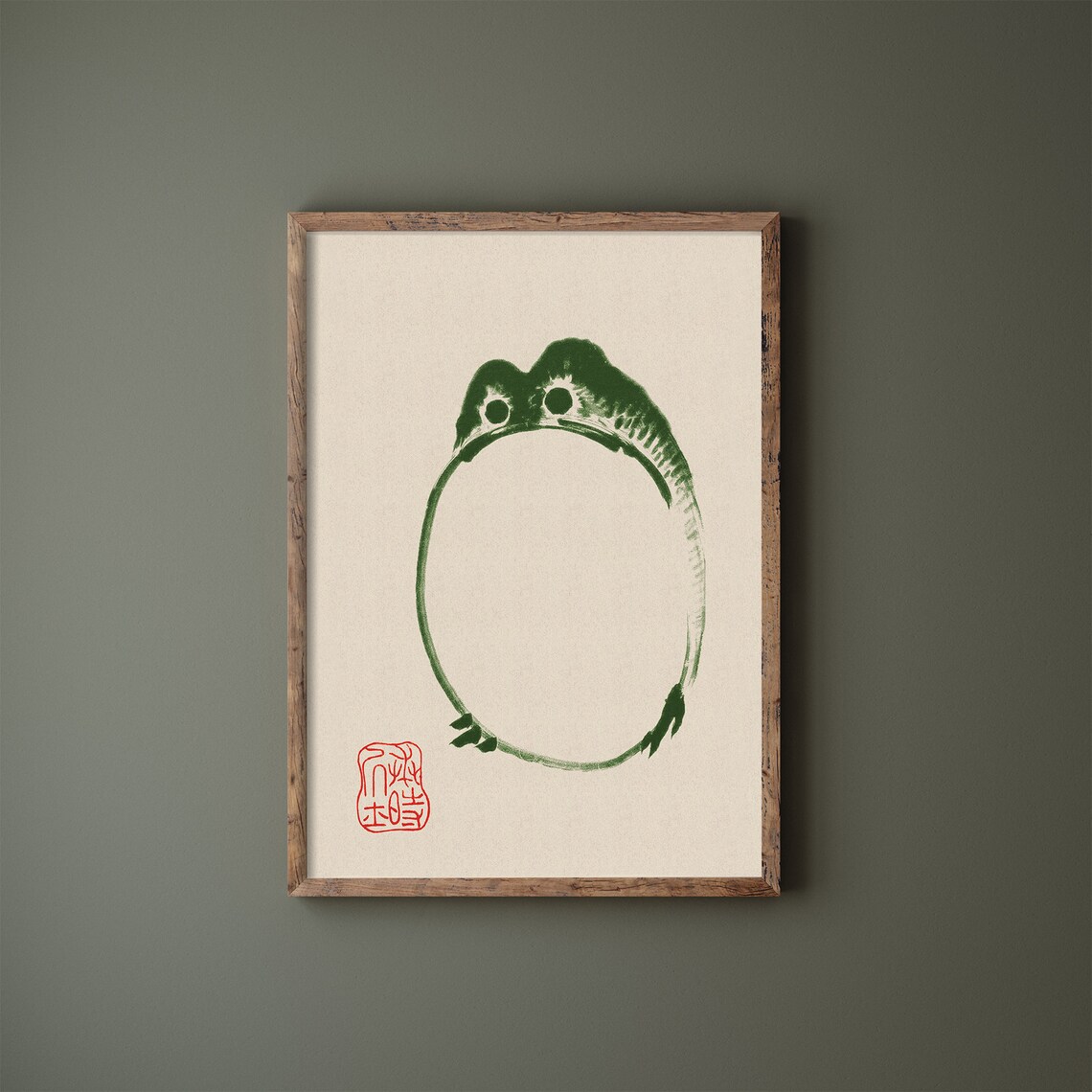 Japanese Frog by Matsumoto Hoji, Wall Art Print - Image 2