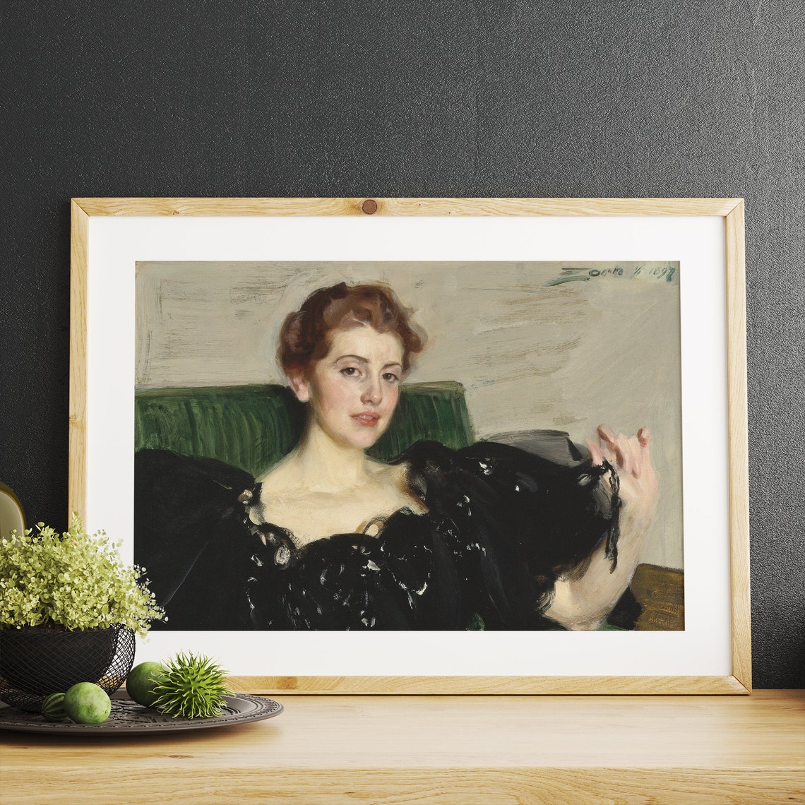 Victorian Woman Portrait Wall Art Print - Image 3