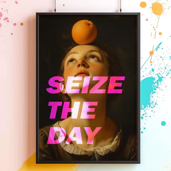 Seize The Day Art Print Gothic Funny Altered Victorian Dark