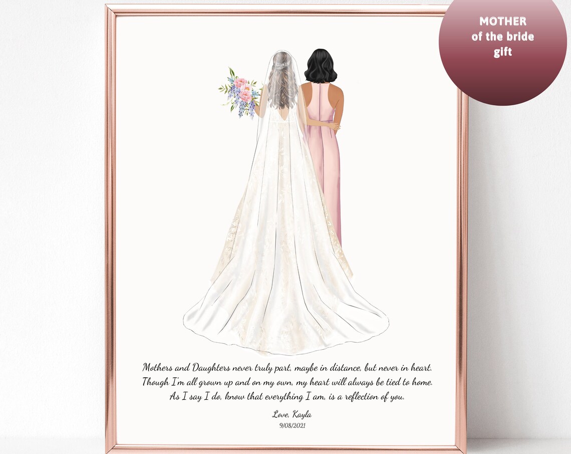 Mother Of The Bride Poem, Wedding Keepsake Print