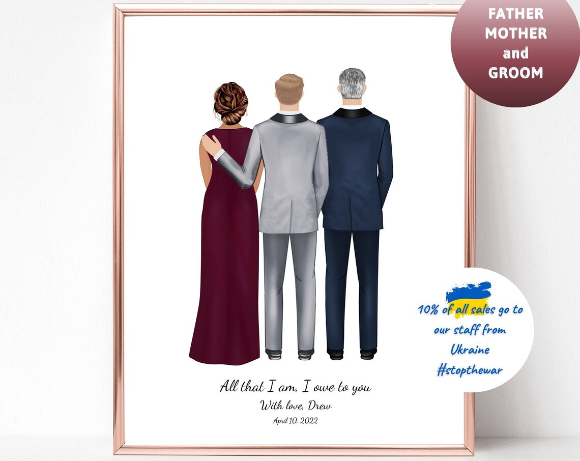 Parents Of The Groom Personalized Wedding Print
