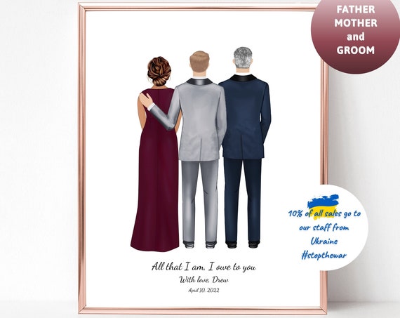 Parents Of The Groom Personalized Wedding Print