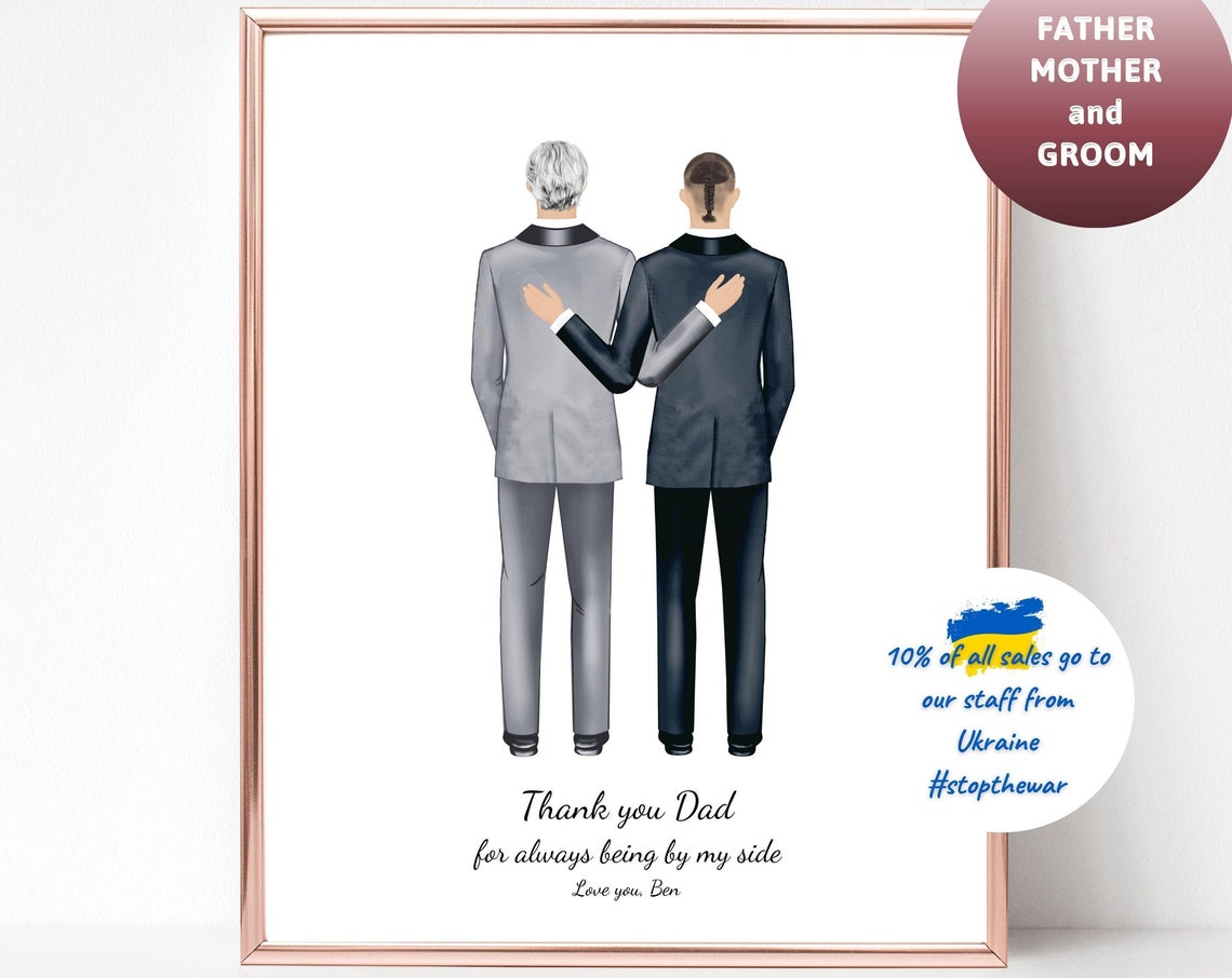 Father And Groom Thank You Dad For Always Being By My Side Poster