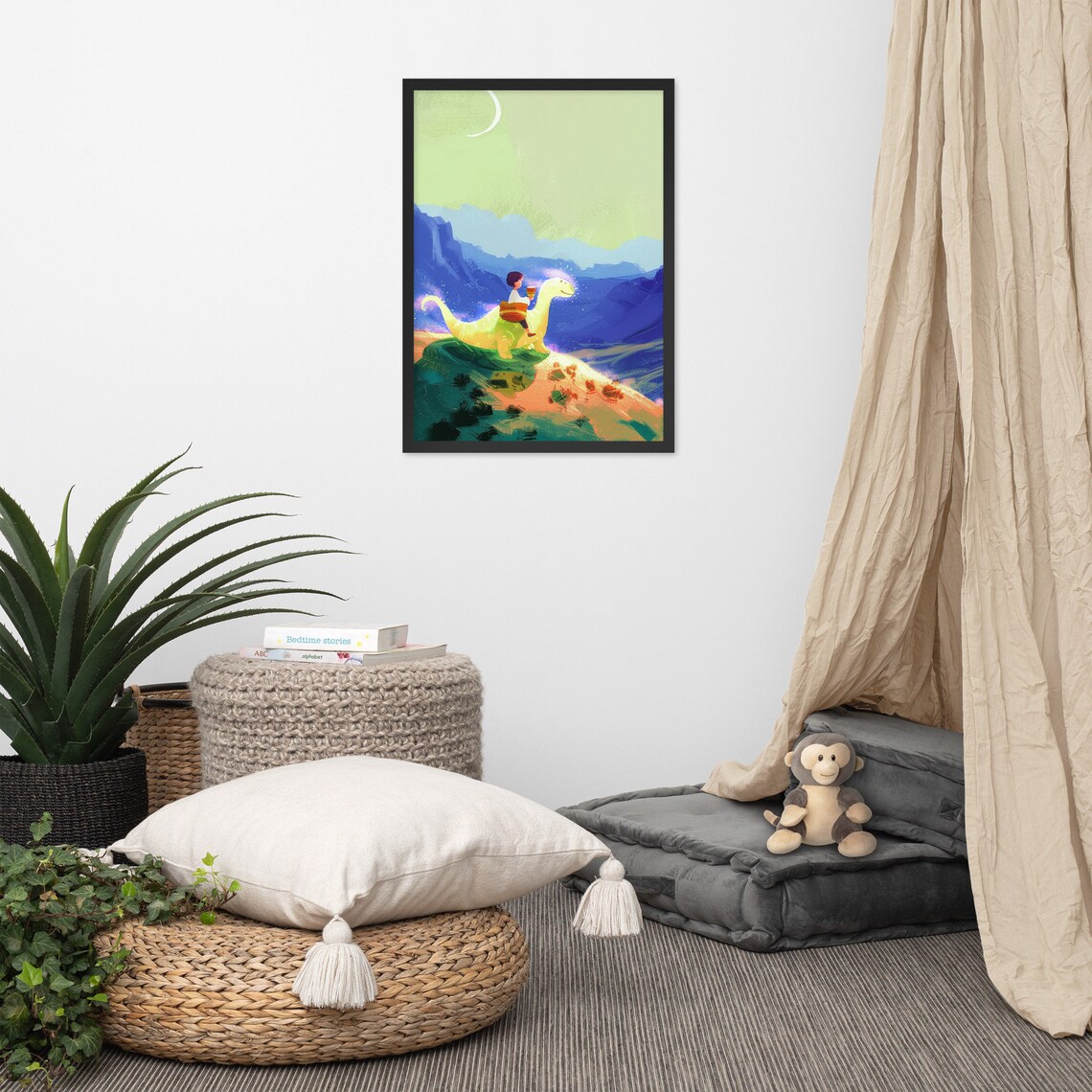 Children Contemplation Poster, Nursery Kids - Image 6