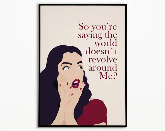 Woman Funny Quote Wall Art Housewife Wall Art Home Decor Print Trendy Print Trendy Print