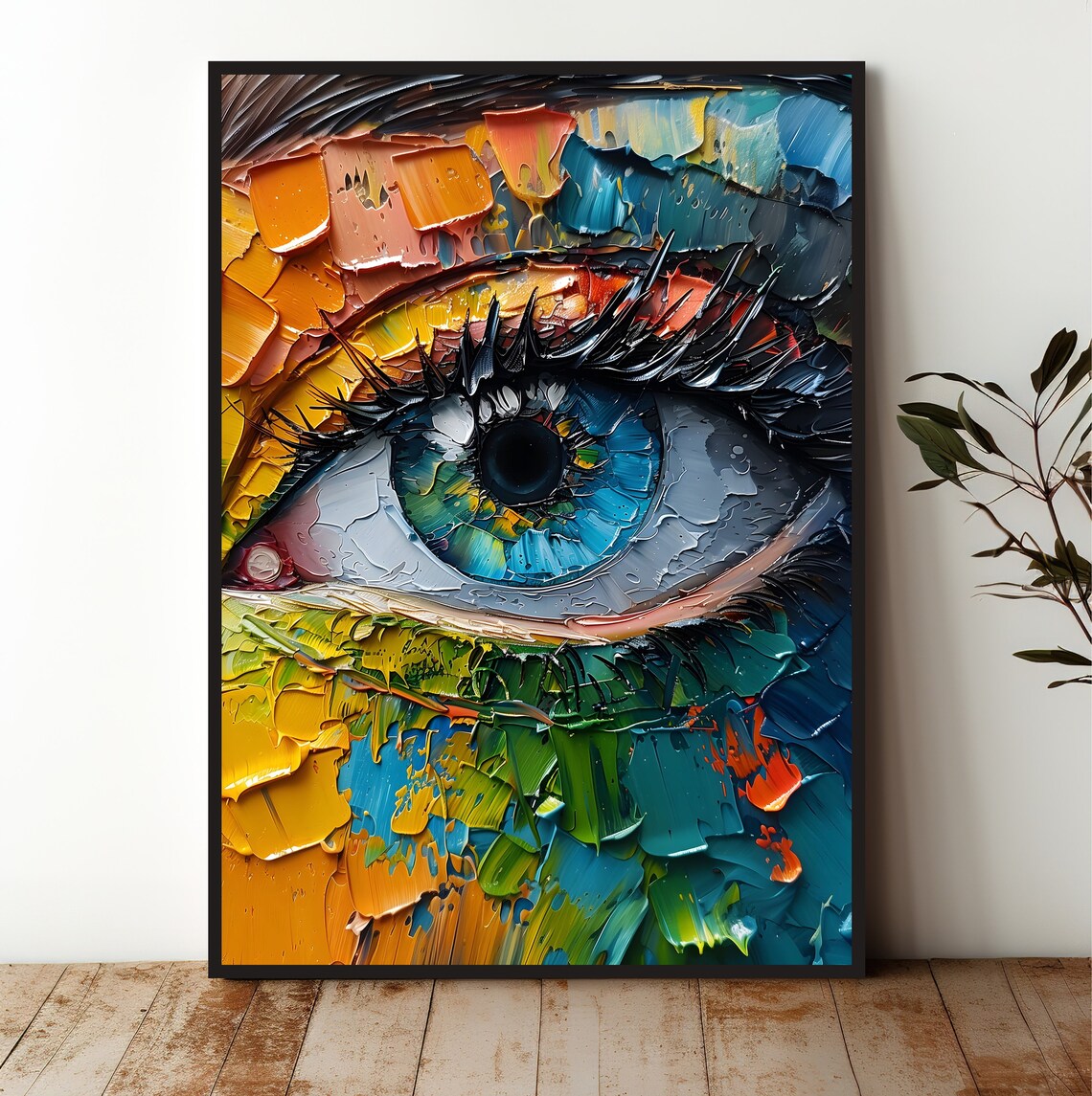 Makeup Studio, Vibrant Minimalist Art Print