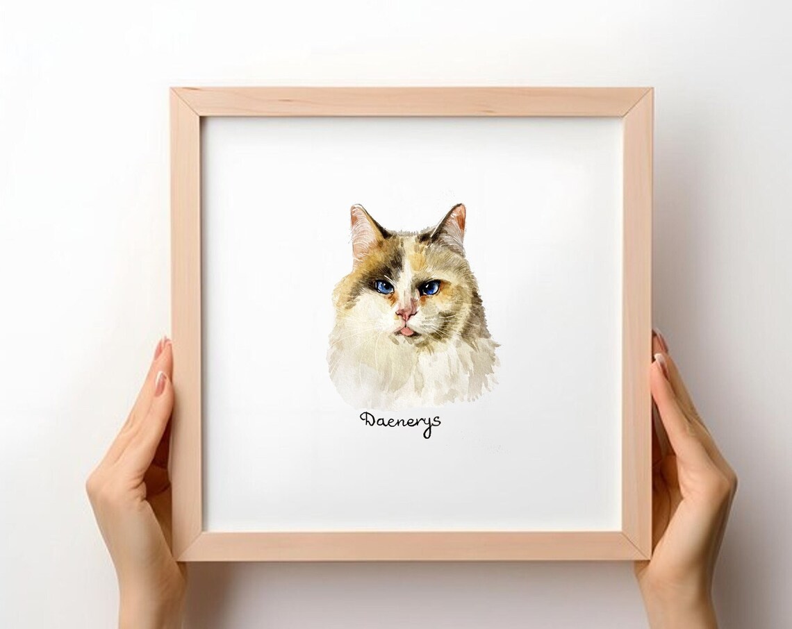 Custom Hen Portrait - Watercolor Pet Art - Image 2