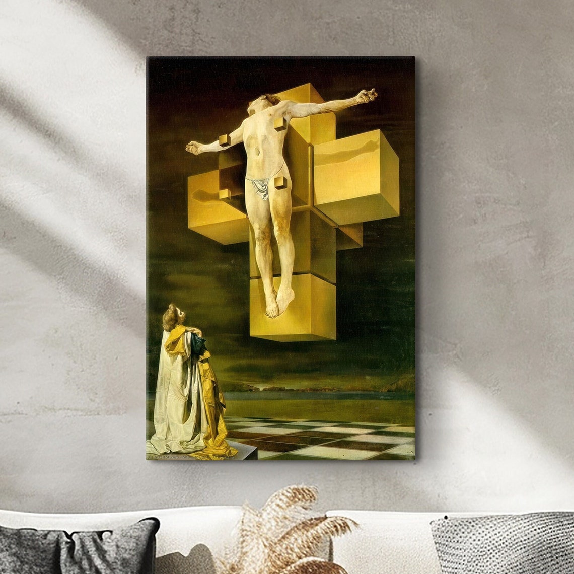 Salvador Dali Crucifixion Corpus Hypercubus Geometric Poster
