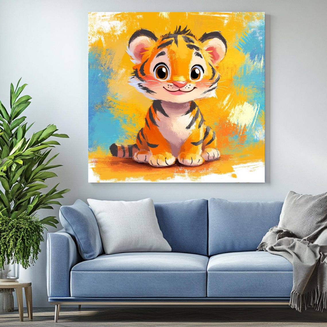 Baby Tiger, Modern Tiger Decor Art Print - Image 2