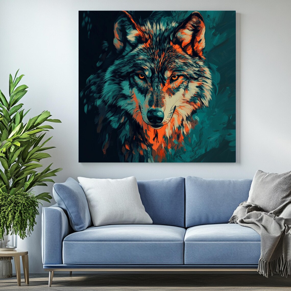 Wolf Home Decor, Animal Wall Art - Image 2