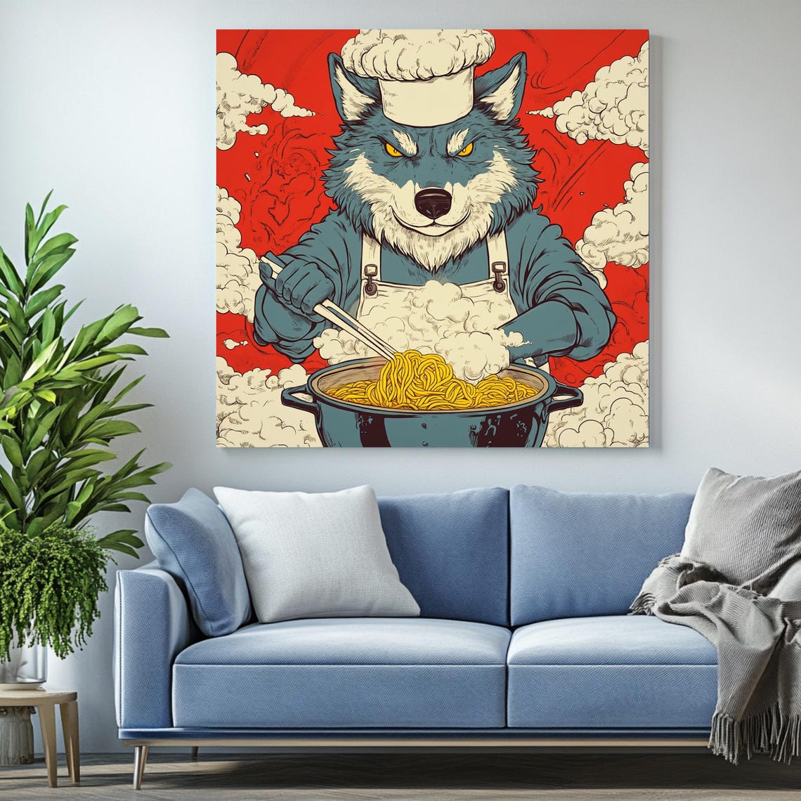 Shef Wolf - Modern Animal Nursery Decor - Image 2