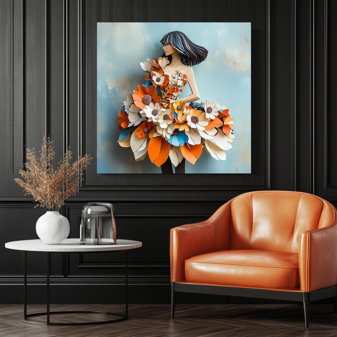 Flower Girl Botanical Nursery Art Print - Image 3