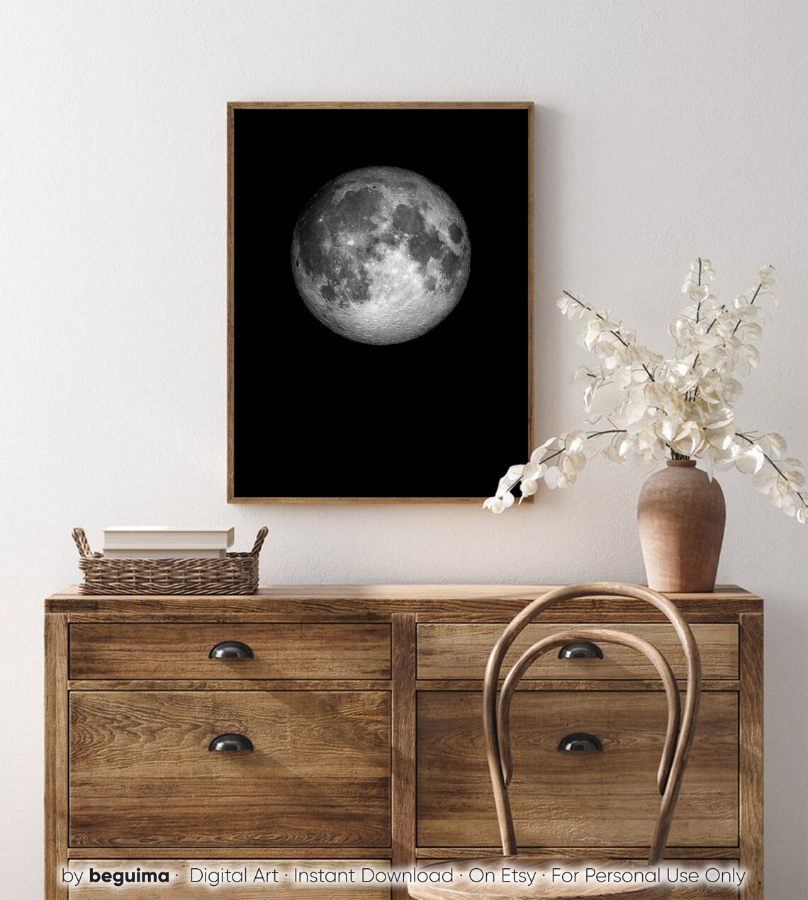 Moon Wall Art Moon Photography, Bedroom Decor - Image 4