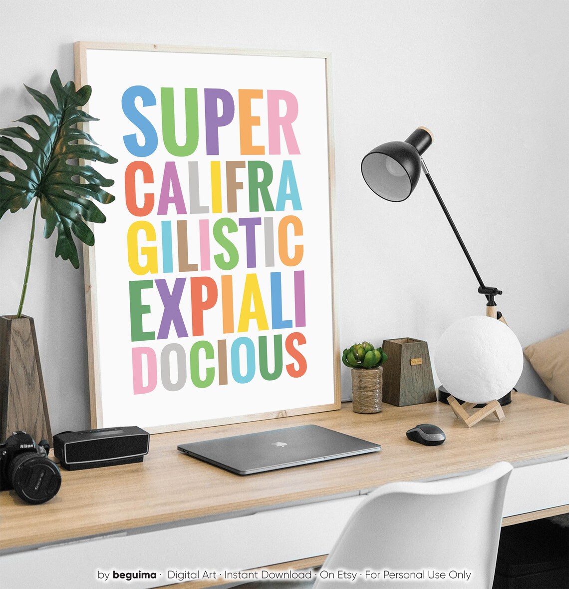 Supercalifragilisticexpialidocious Mary Poppins Nursery Poster - Image 3