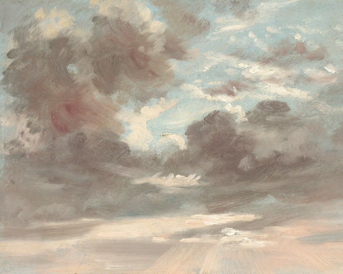 Cloud Painting Vintage Print Antique Sky Nursery Wall Art Art Print - Image 3