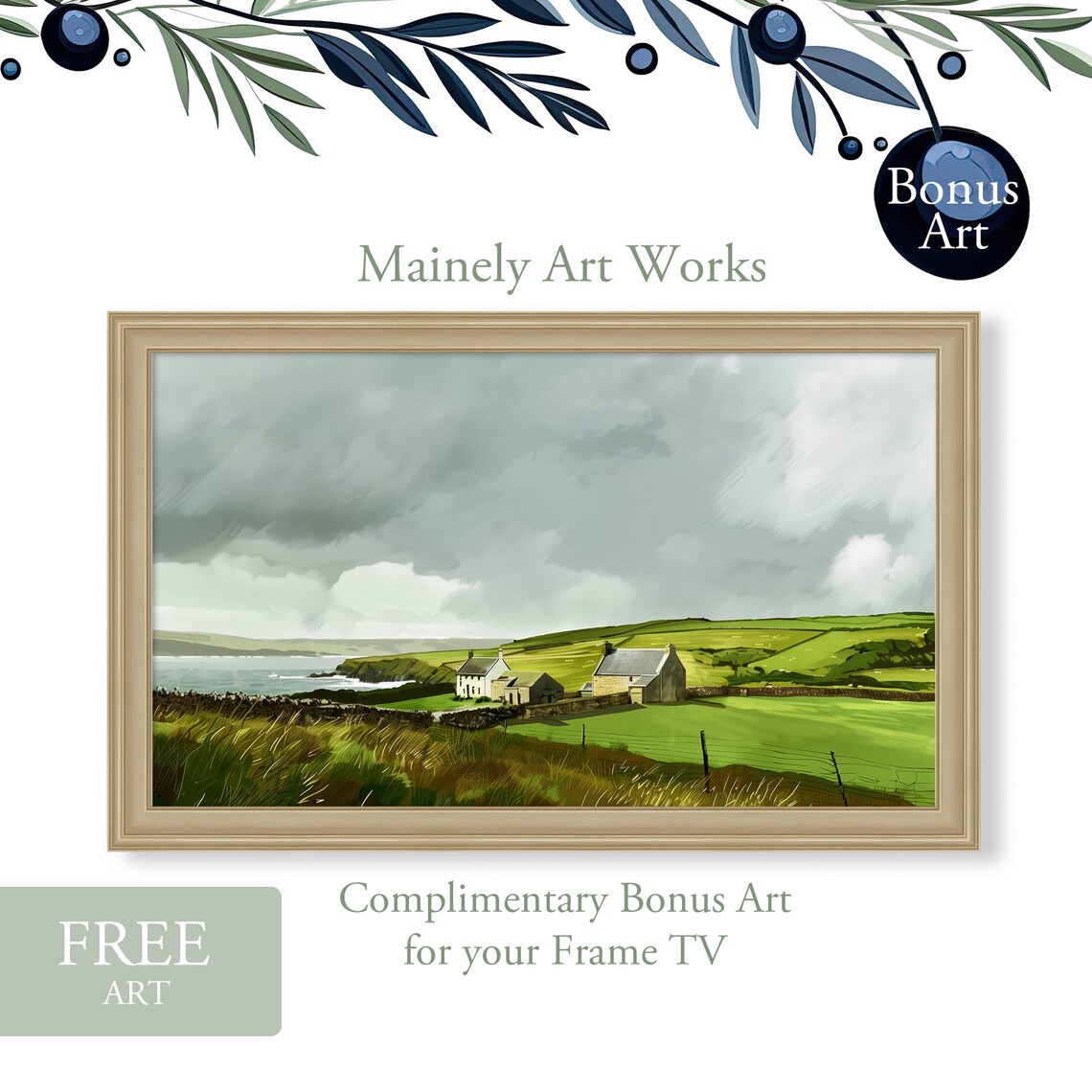 Irish Farmhouse Art Print, St Patricks Day Decor - Image 2