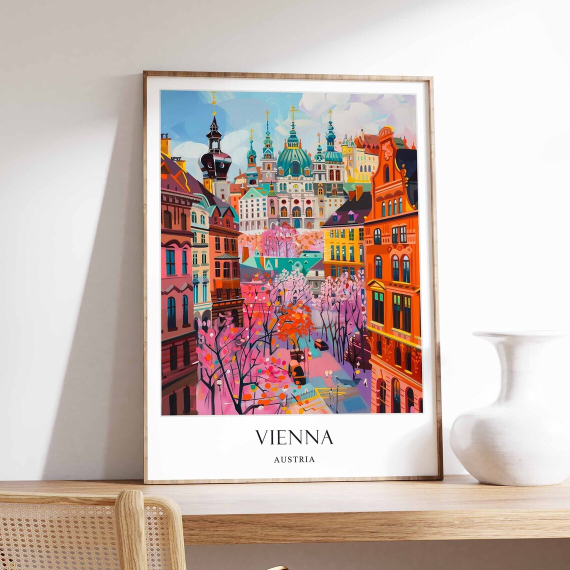 Vienna Austria European City Travel Poster