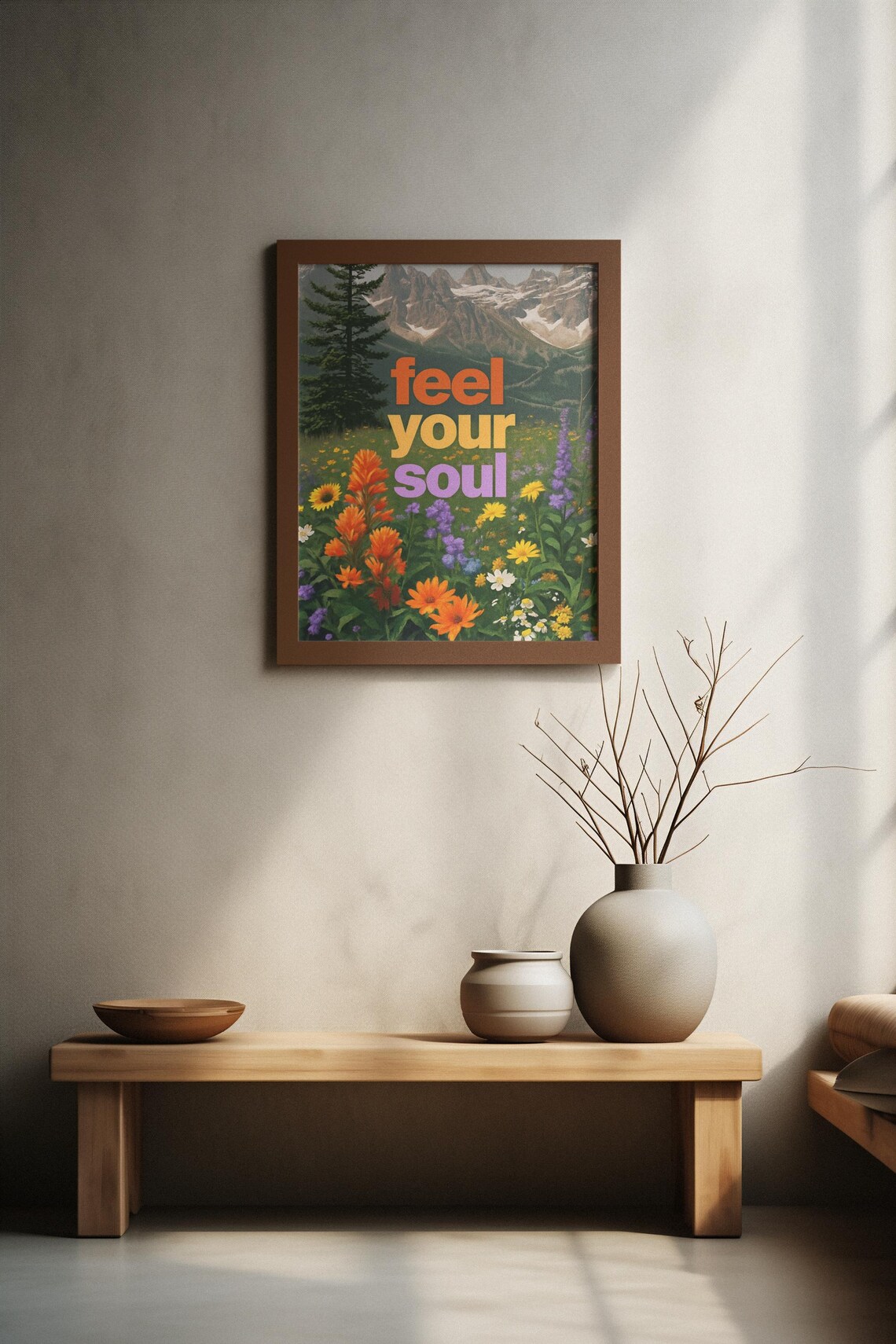 Feel Your Soul, Inspirational Quote Wall Art - Image 3