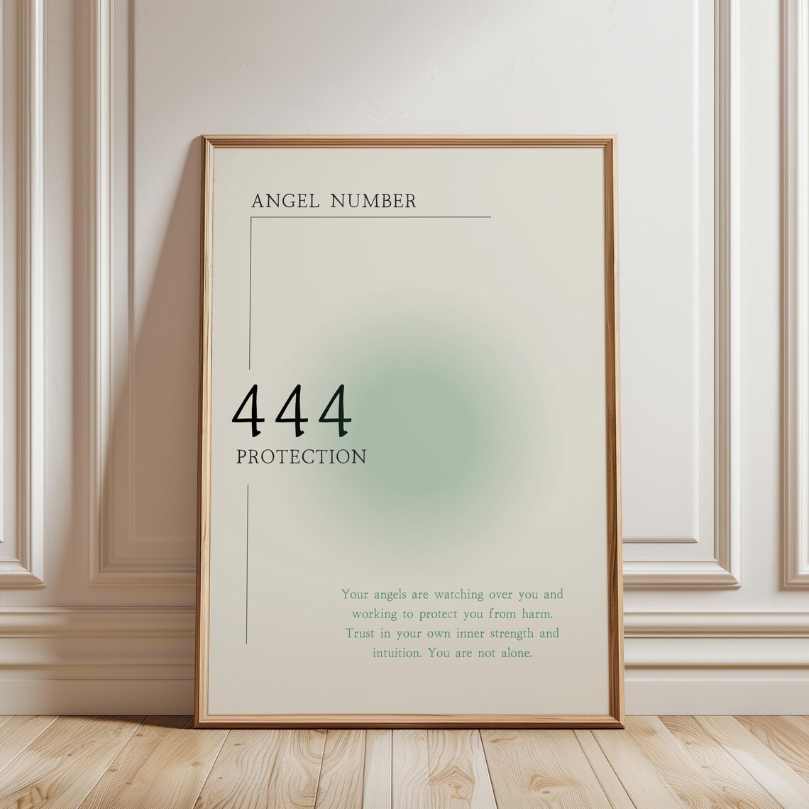 Angel Number 444 Minimalist Spiritual Poster - Image 2