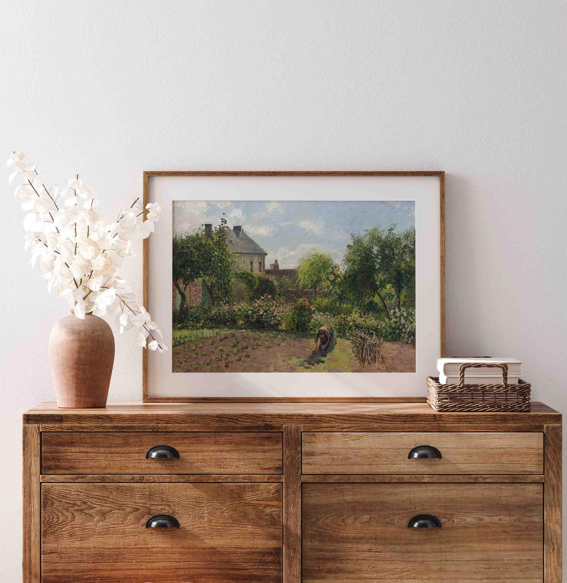 Vintage Garden Print Cottage Garden Oil Painting Impressionist Painting Wall Art Country Art Poster Wa168 - Image 4