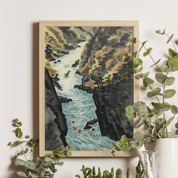 Hotsugawa Kudari, Ito Nisaburo Ukiyo-E Art Print