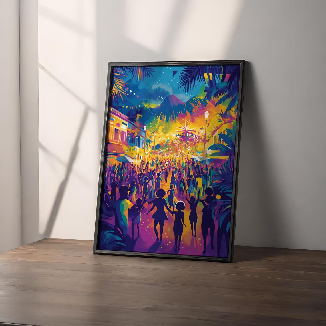 Rio De Janeiro Travel Poster Rio Carnival Wall Art Travel Print Rio Brazil Travel Art Poster Brazil Wall Art - Image 2