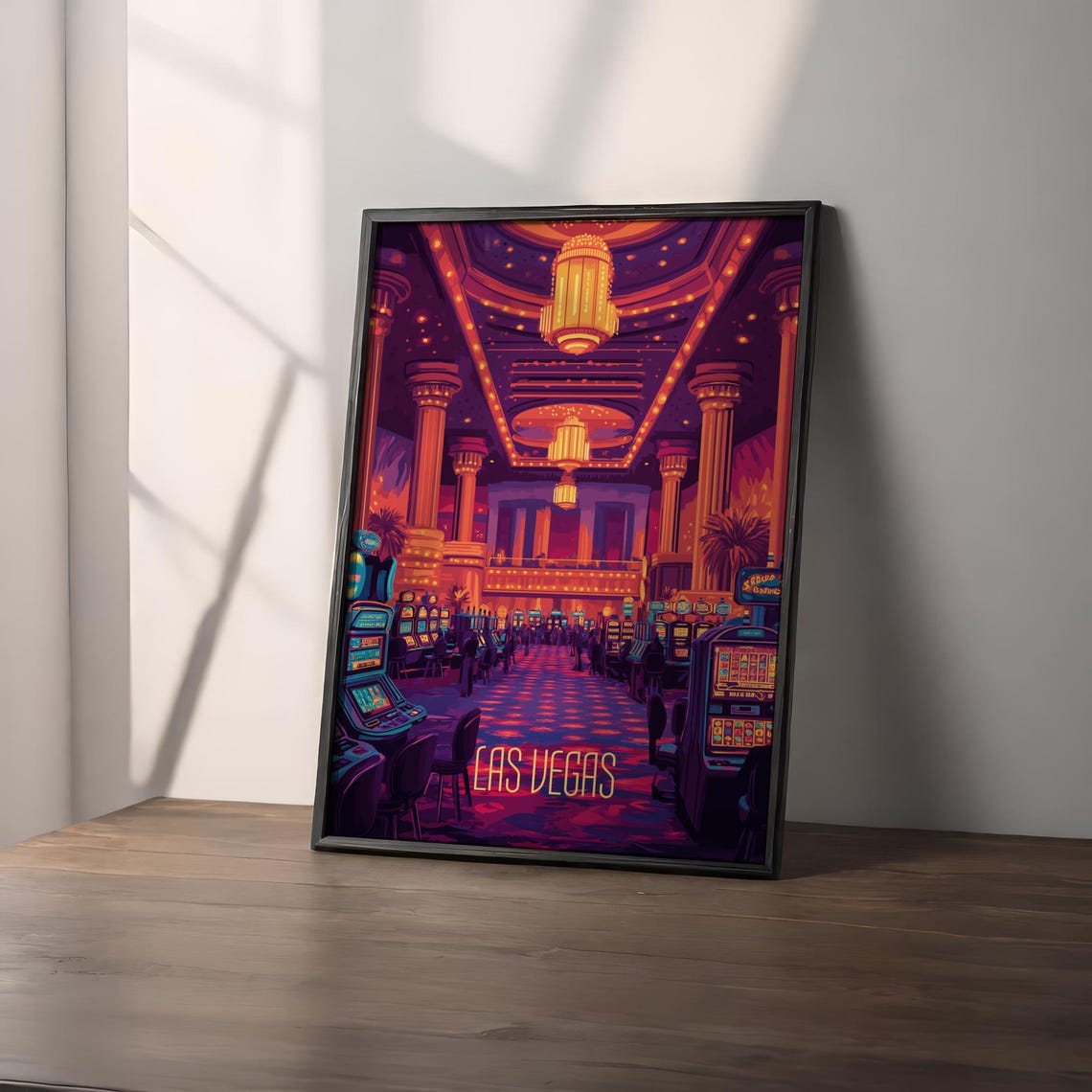 Las Vegas Travel Poster Las Vegas Wall Art Travel Print Las Vegas Travel Art Poster Las Vegas Wall Art Home Decor - Image 2