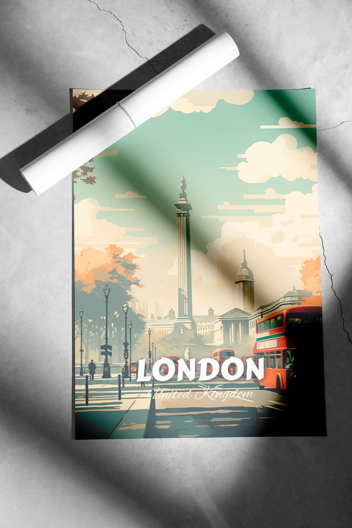 London Travel Poster Wall Art Print London Poster Home Decor London London City Wall Art Gift For Travelers - Image 2