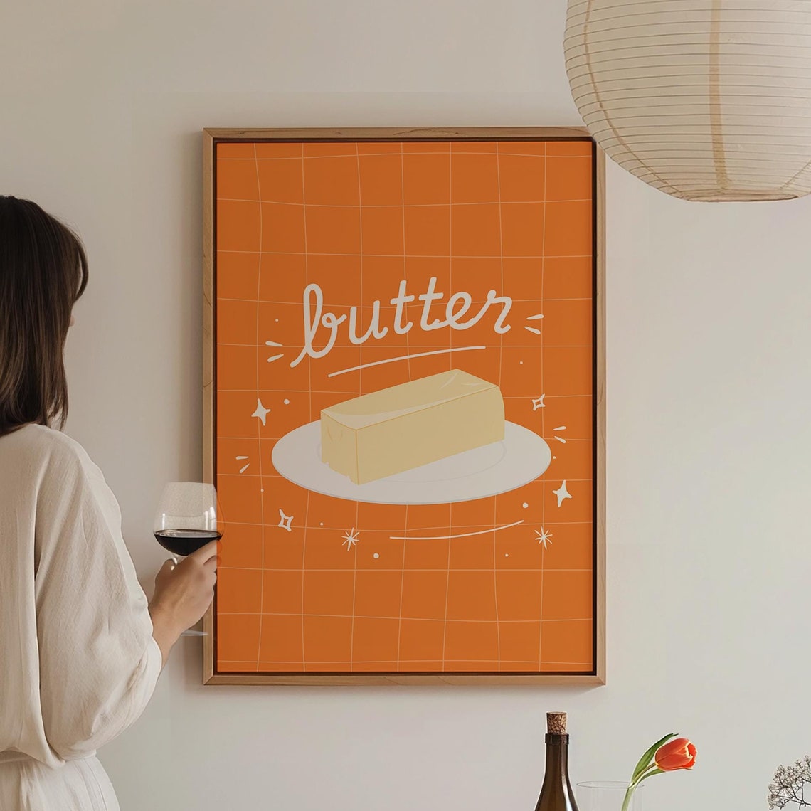 Butter Prints Cute Butter Art Kitchen Wall Art Aesthetic Kitchen Decor Fun Kitchen Print Trendy Kitchen Poster Preppy Apartment Decor