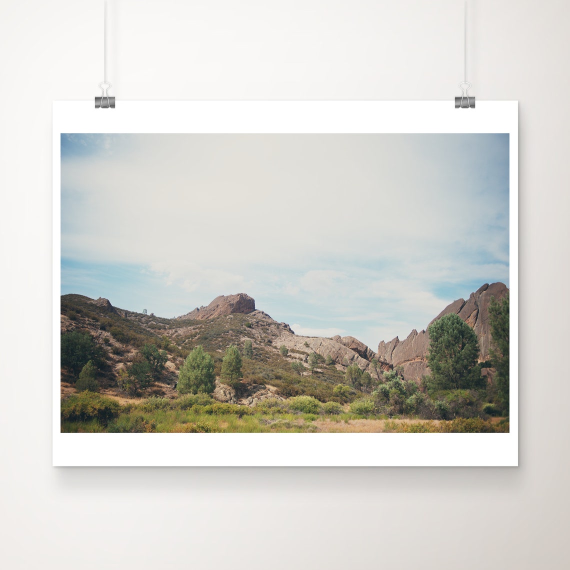 Pinnacles National Park Rocky Peaks Wilderness Photo Art Poster