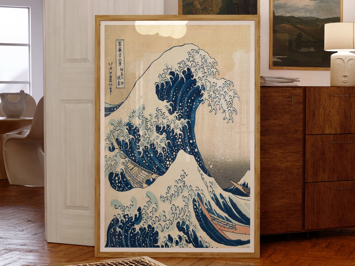 Hokusai The Great Wave Off Kanagawa Japanese Woodblock Poster